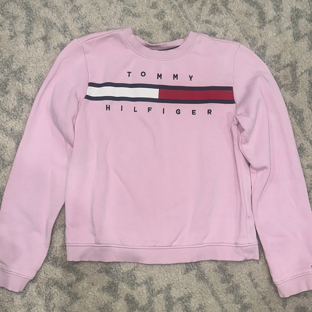 Girls 14/16 pink Tommy Hilfiger sweatshirt - excellent condition!